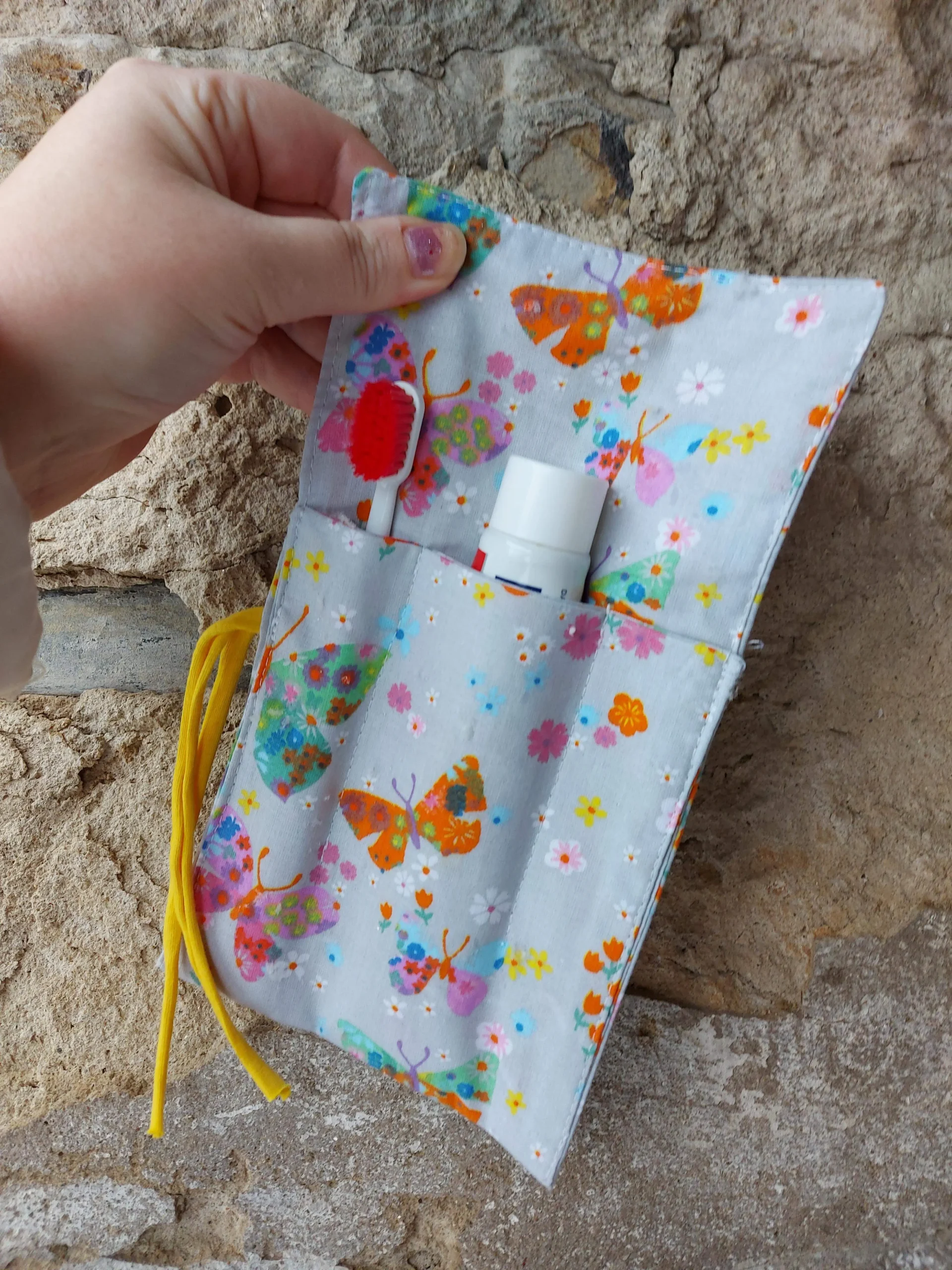 Organizér na hyg. potreby/príbor - motýlikový